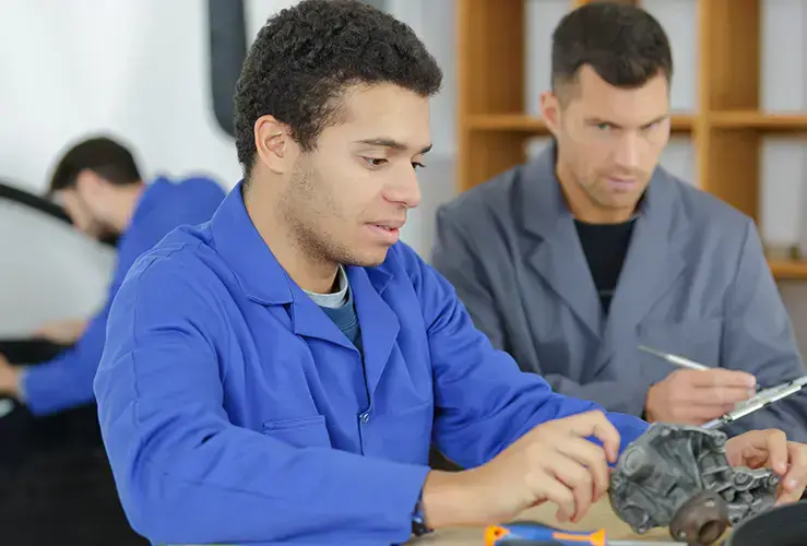A trainee mechanic